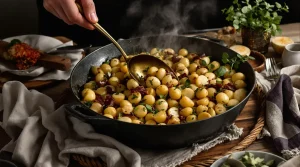« Je la prépare en 10 minutes pour toute la famille » : ma poêlée poireaux-pommes-lardons ultra rapide et simplissime